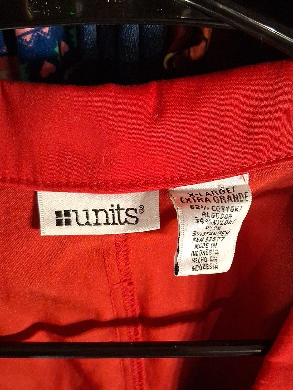 units Red Button-Front Sleeveless Utility Vest - Picture 2 of 7